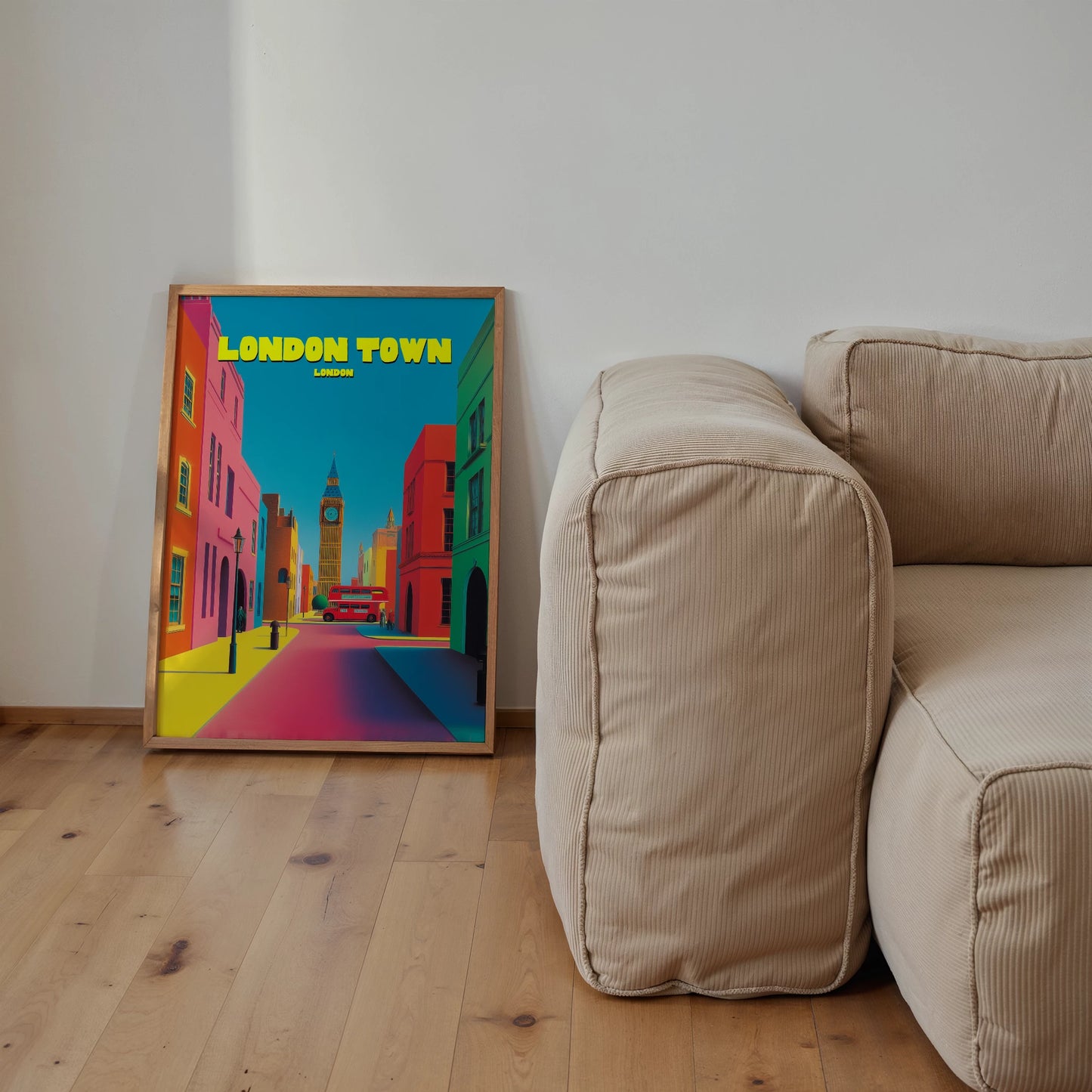 London Town England Travel Poster