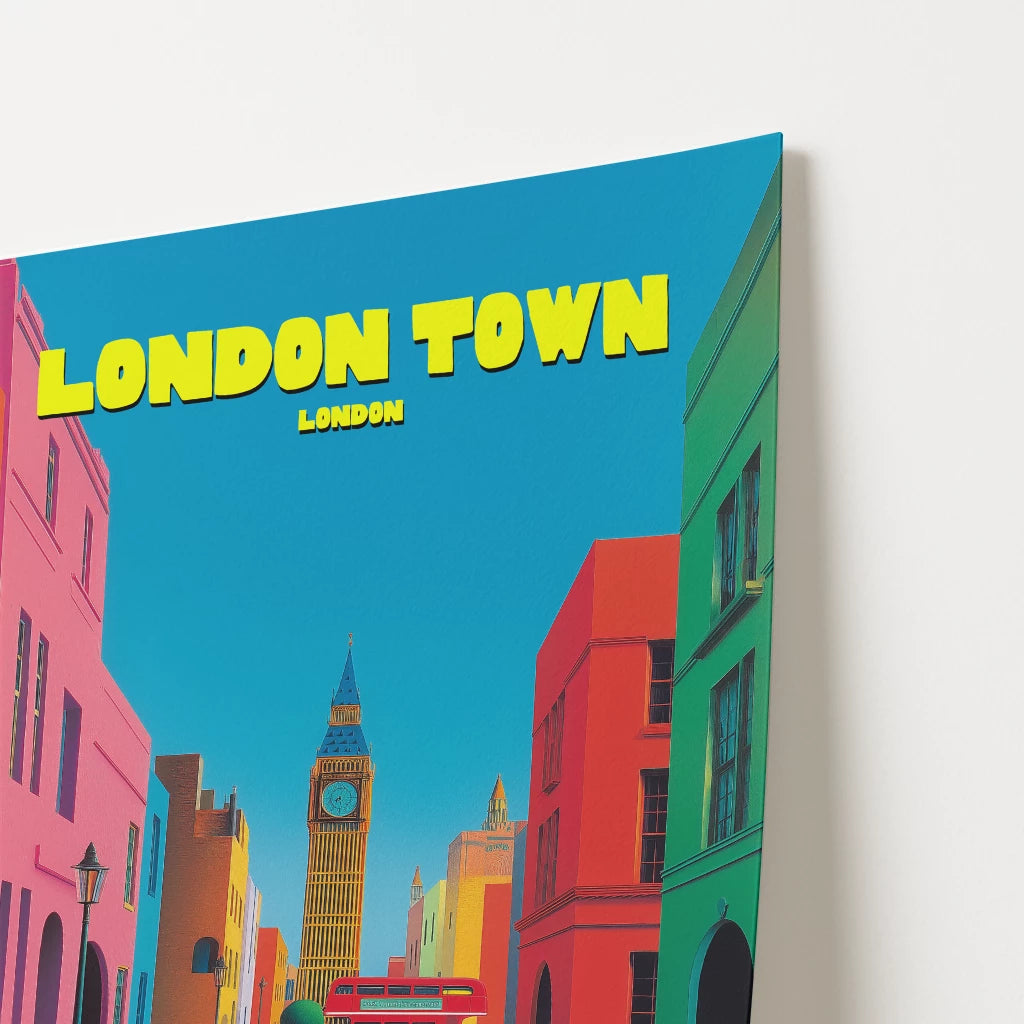 London Town England Travel Poster