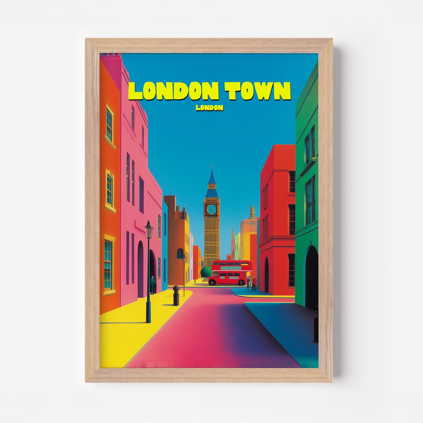 London Town England Travel Poster
