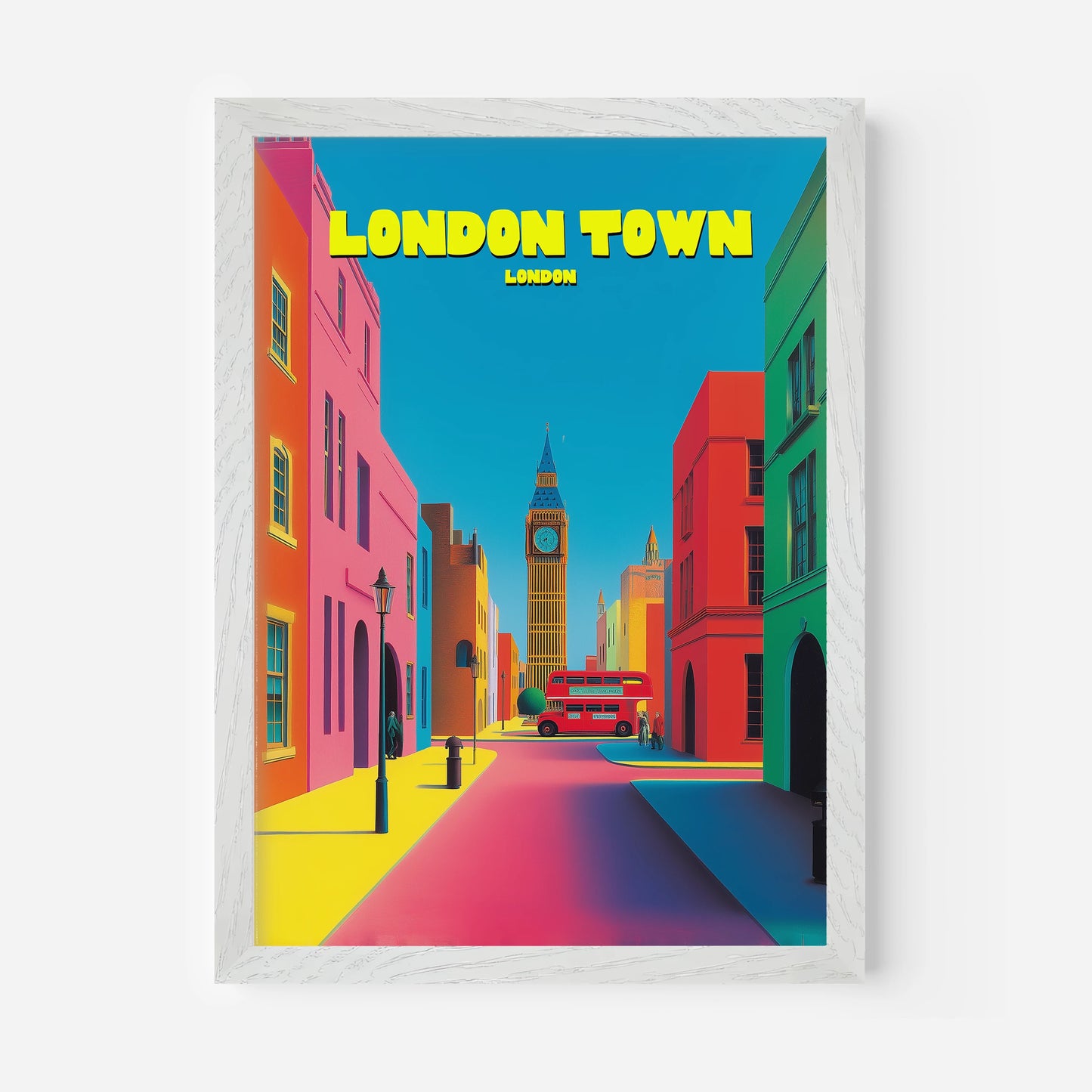 London Town England Travel Poster