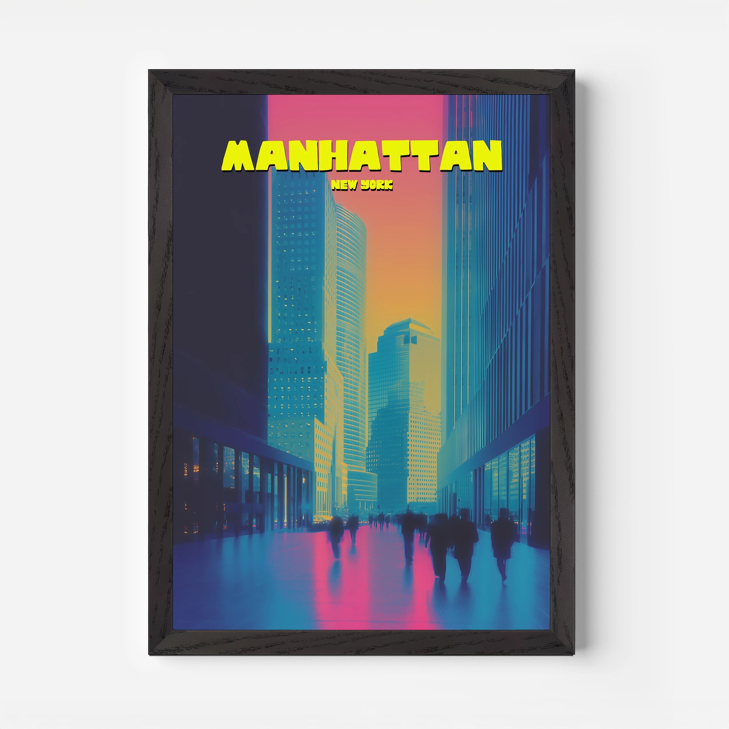 Manhattan New York Manhattan America Travel Poster