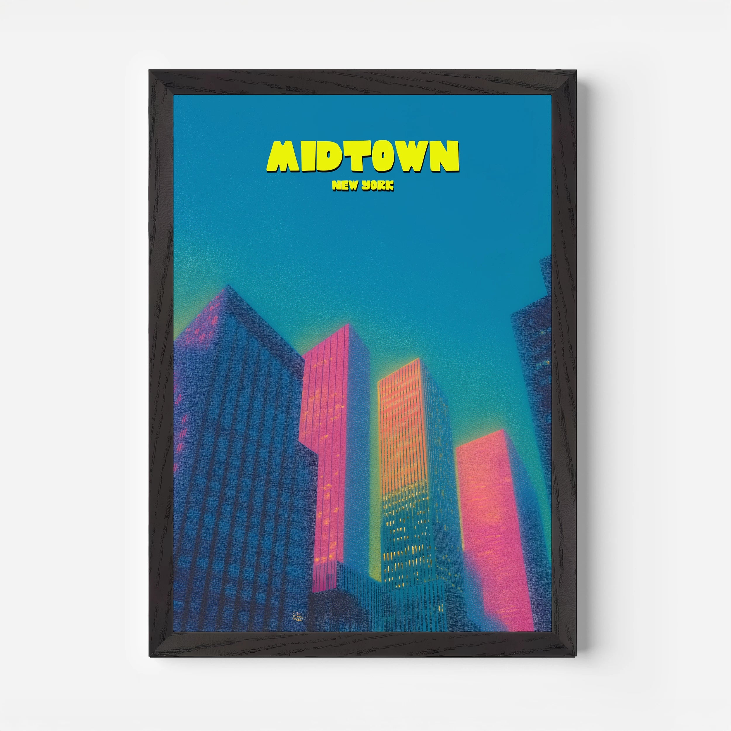 Midtown New York Manhattan America Travel Poster