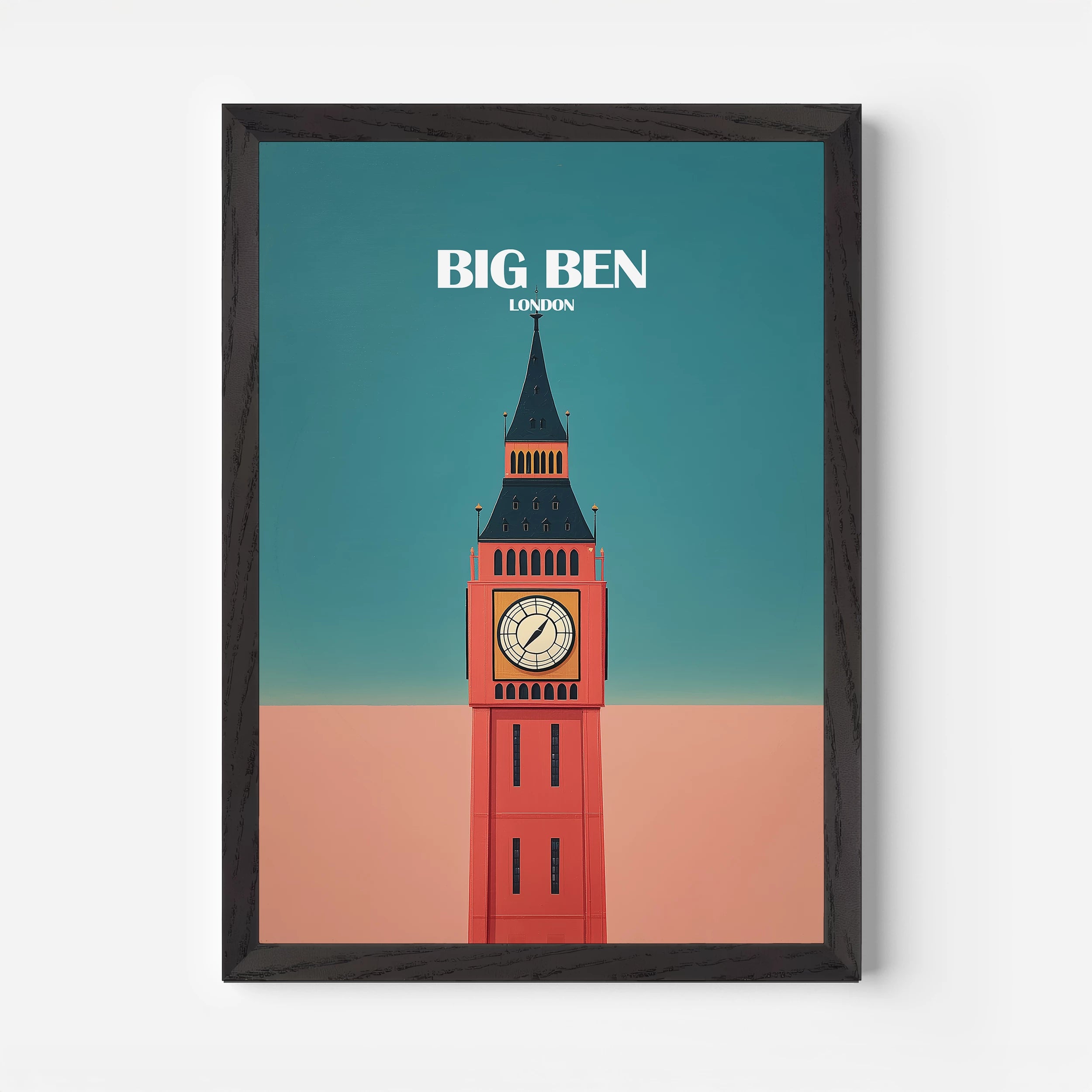 Big Ben London England Travel Poster