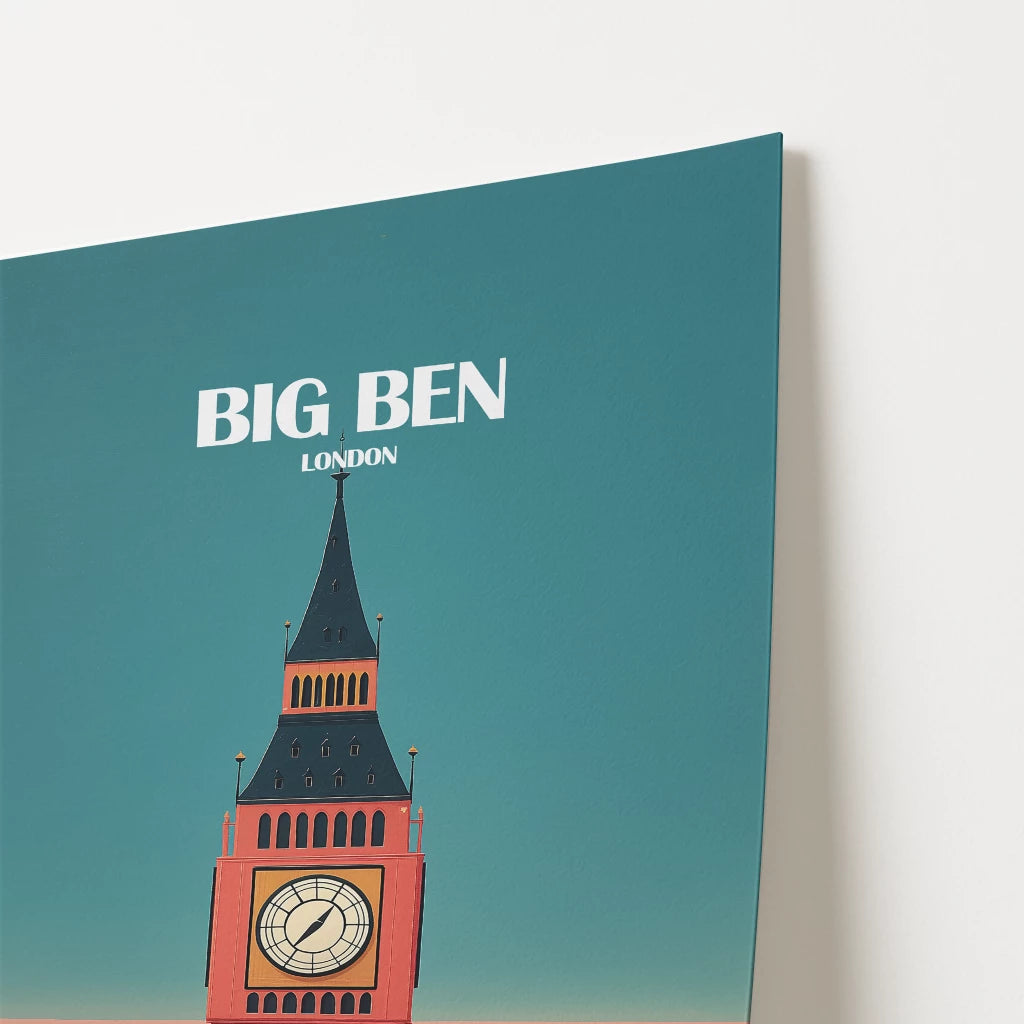 Big Ben London England Travel Poster