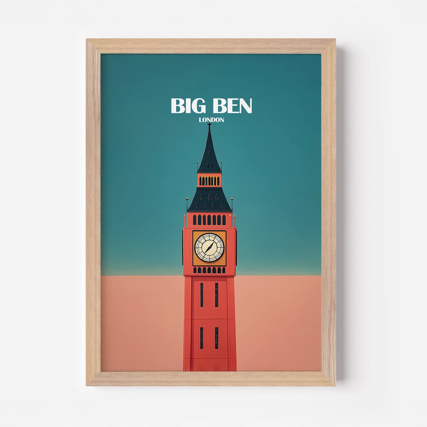 Big Ben London England Travel Poster
