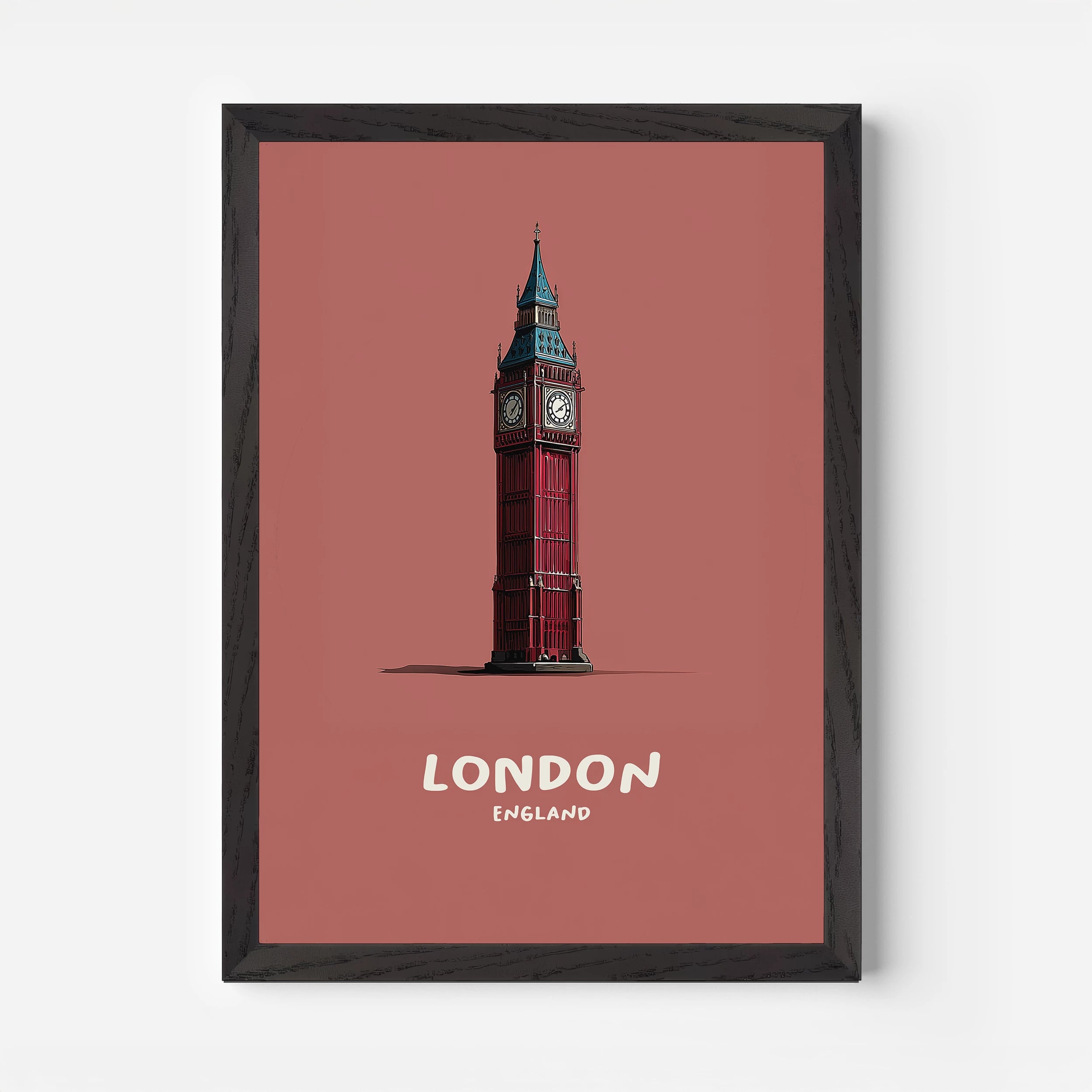Big Ben London England Travel Poster