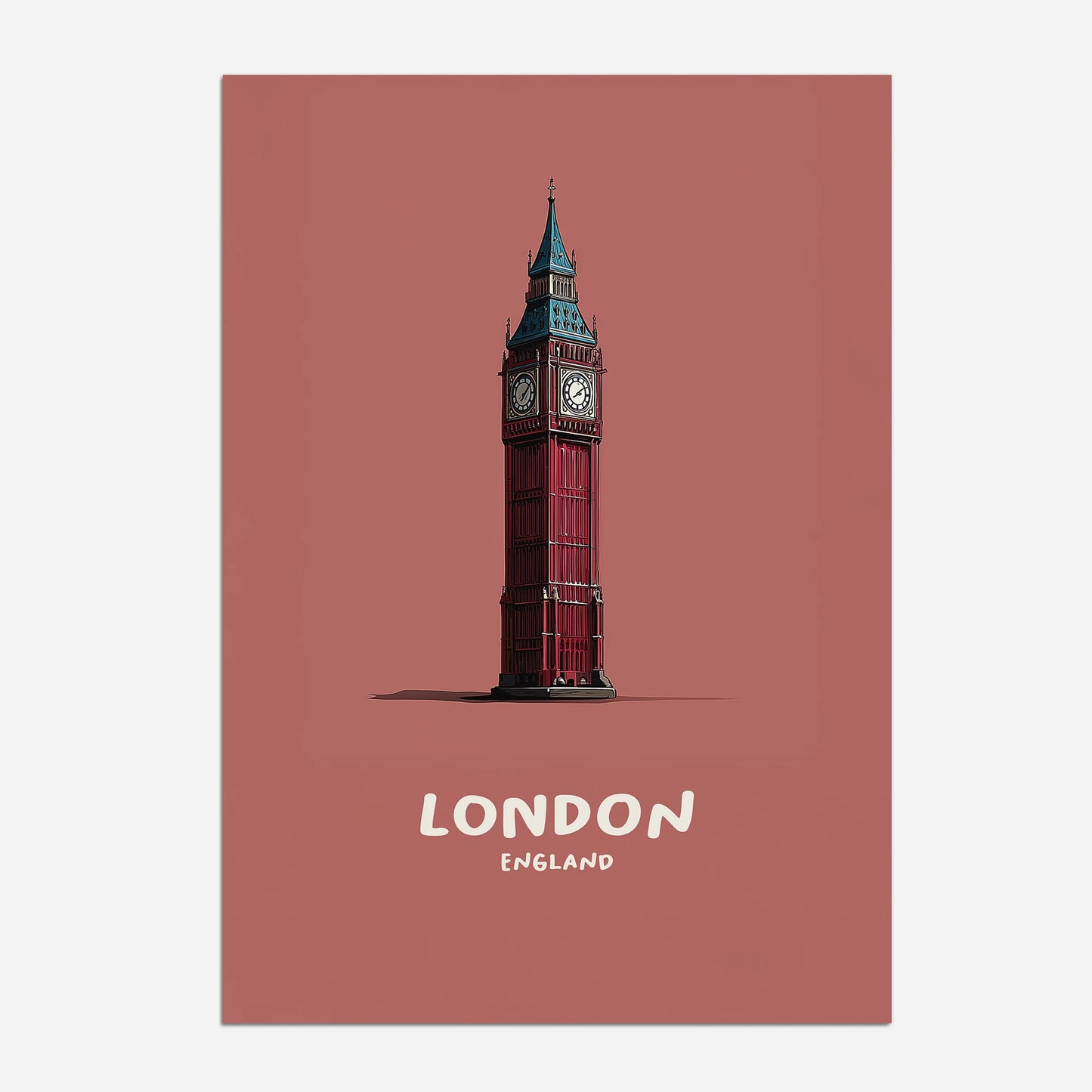 Big Ben London England Travel Poster