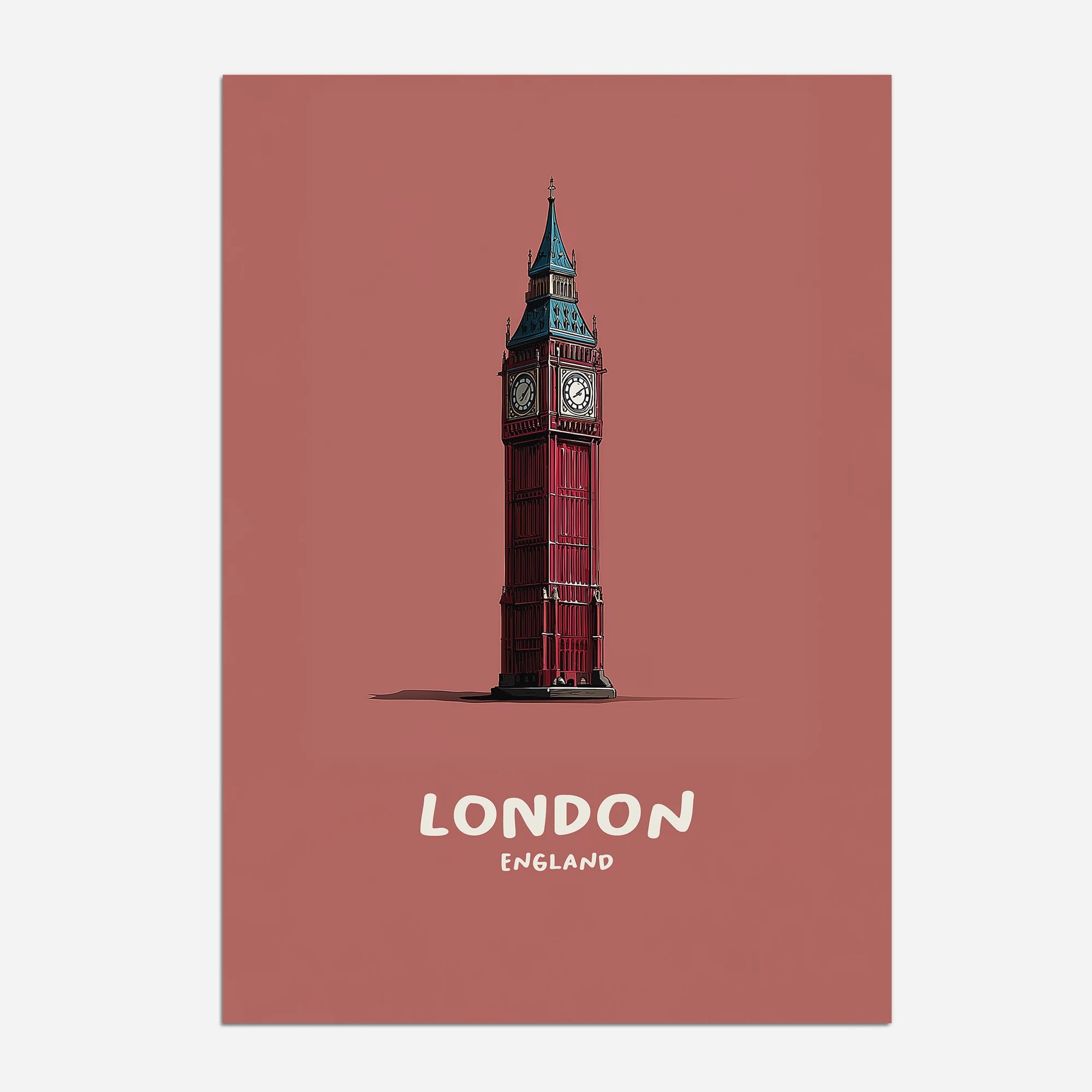 Big Ben London England Travel Poster