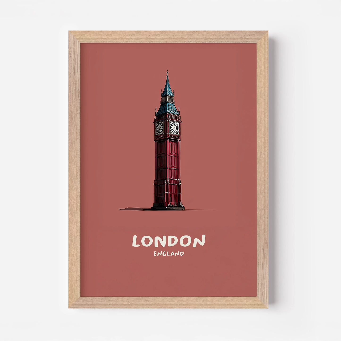 Big Ben London England Travel Poster