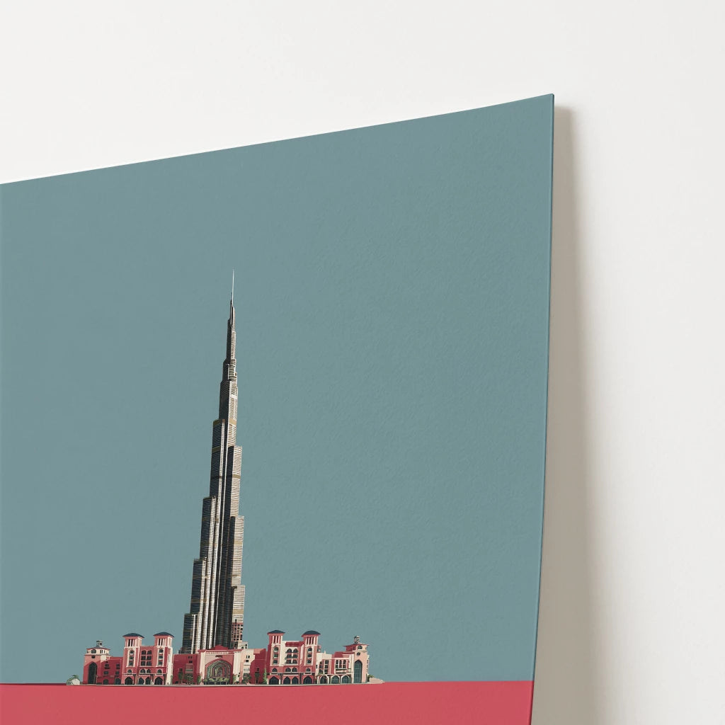 Burj Khalifa Dubai Asia Travel Poster