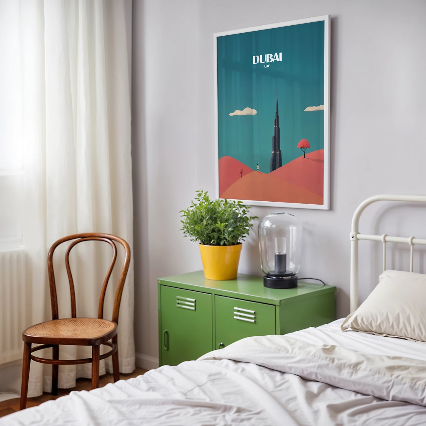 Burj Khalifa Dubai Asia Travel Poster