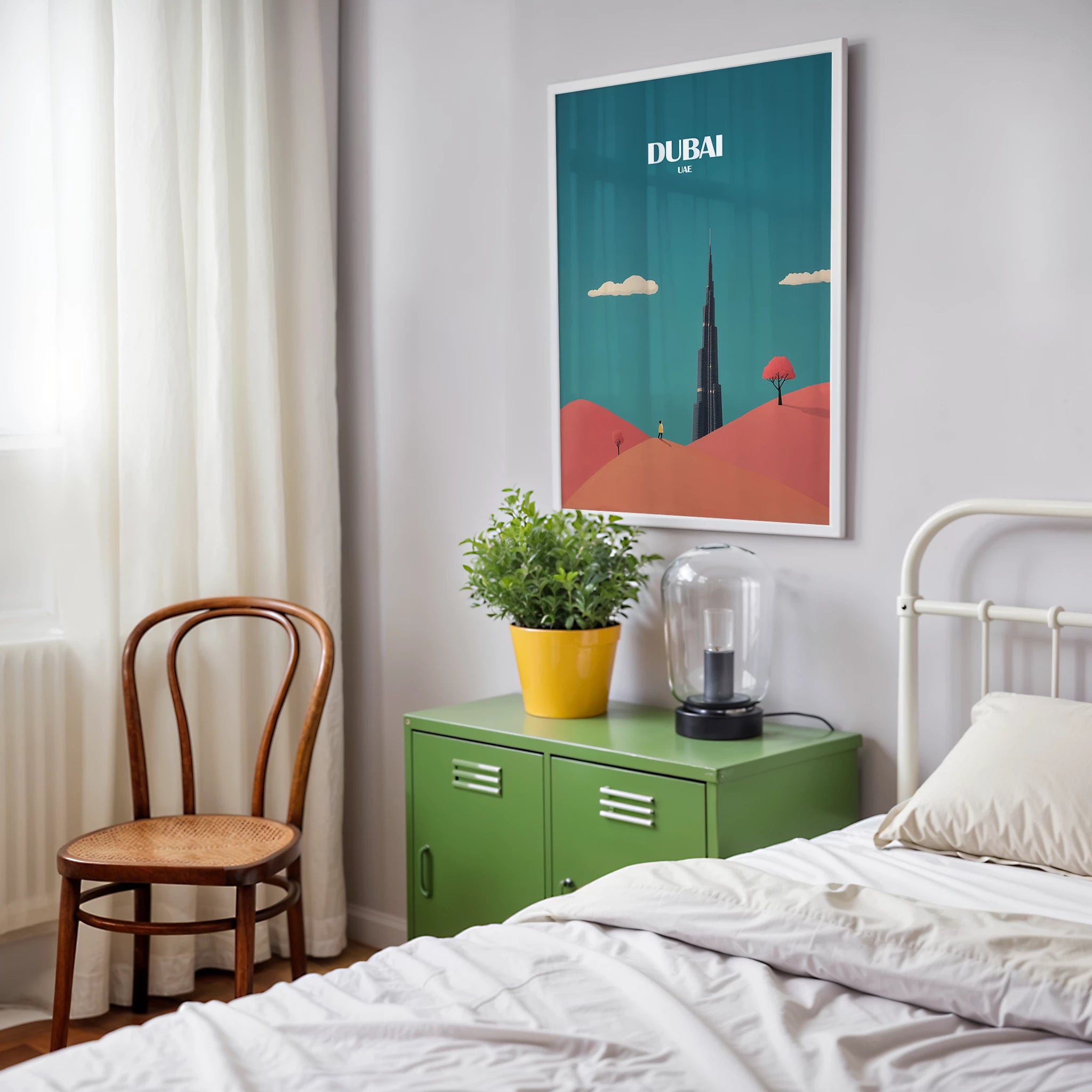Burj Khalifa Dubai Asia Travel Poster