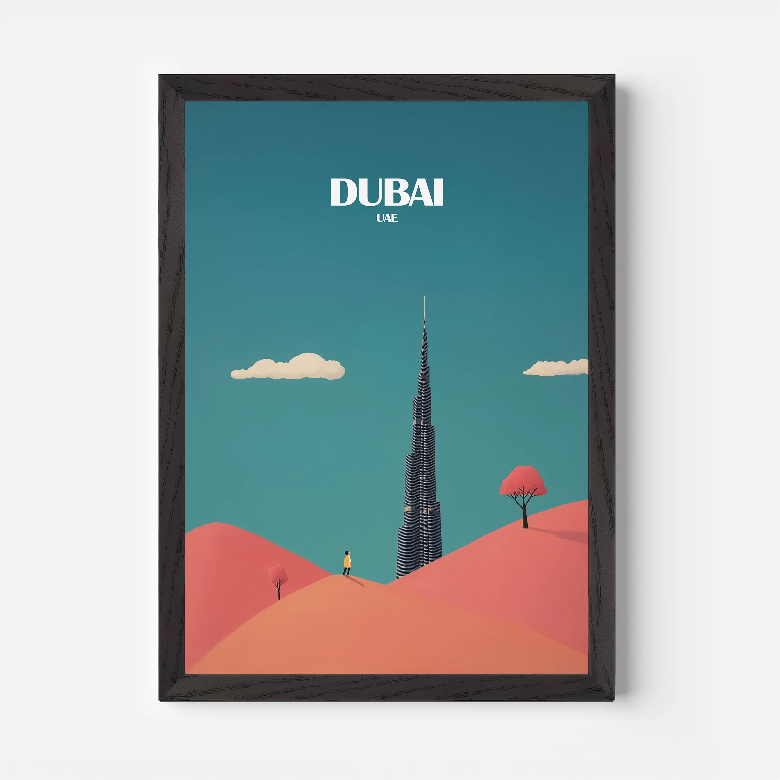 Burj Khalifa Dubai Asia Travel Poster