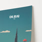 Burj Khalifa Dubai Asia Travel Poster