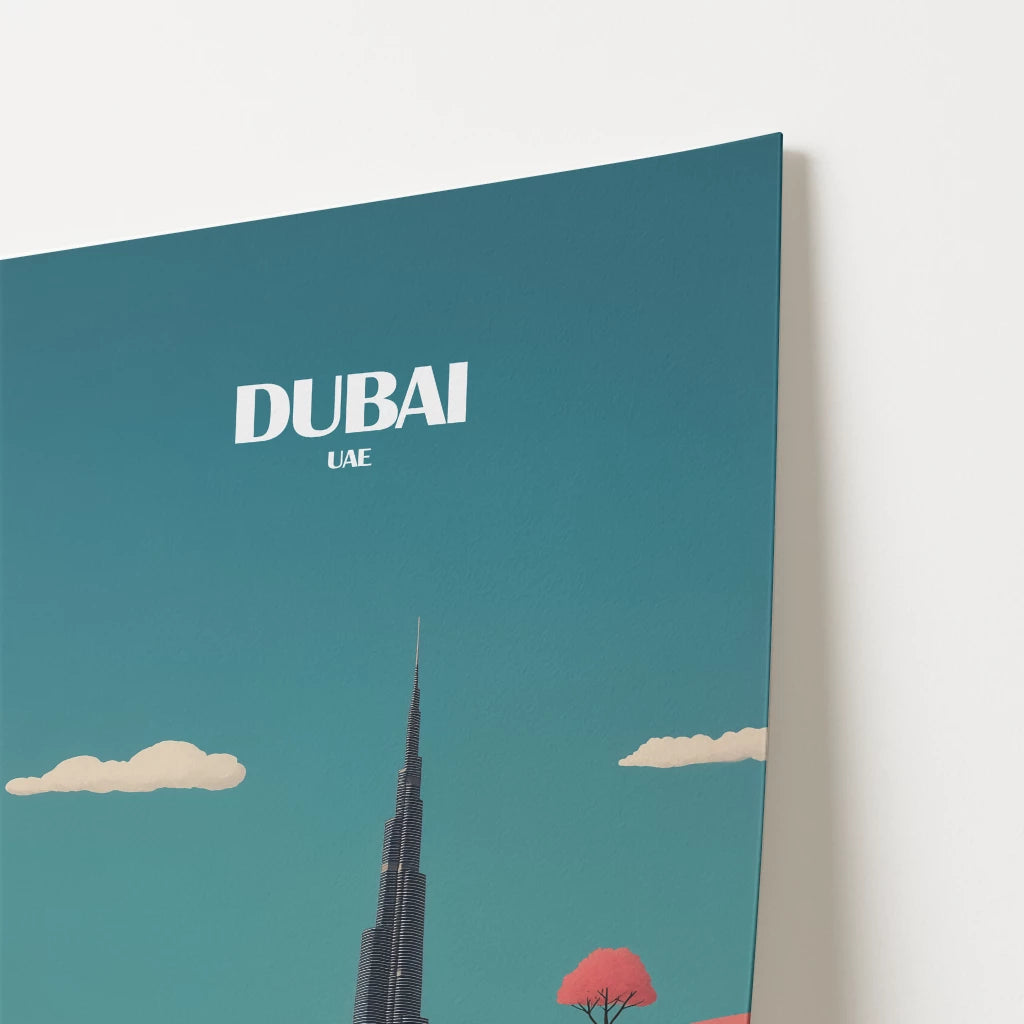 Burj Khalifa Dubai Asia Travel Poster