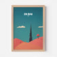Burj Khalifa Dubai Asia Travel Poster