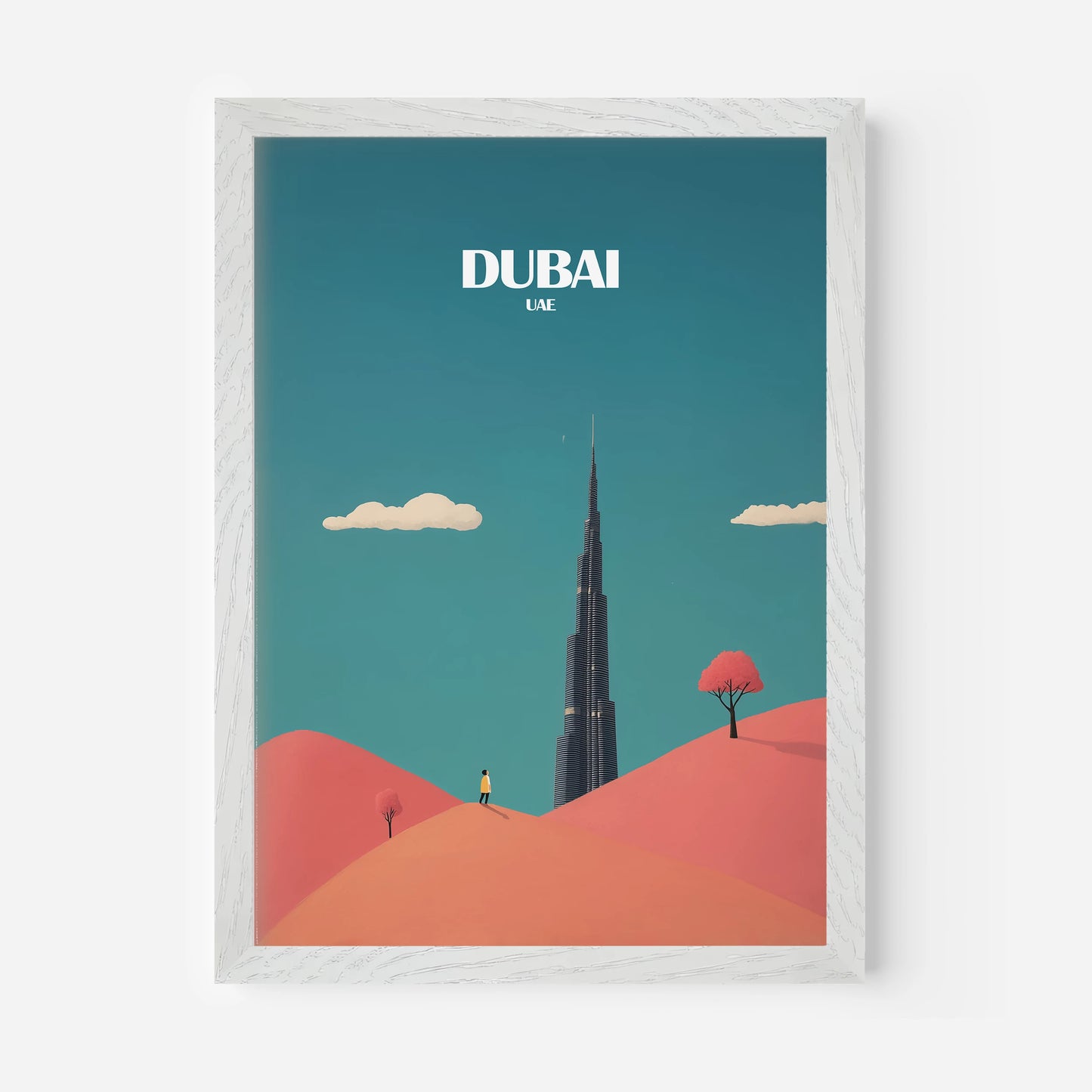 Burj Khalifa Dubai Asia Travel Poster