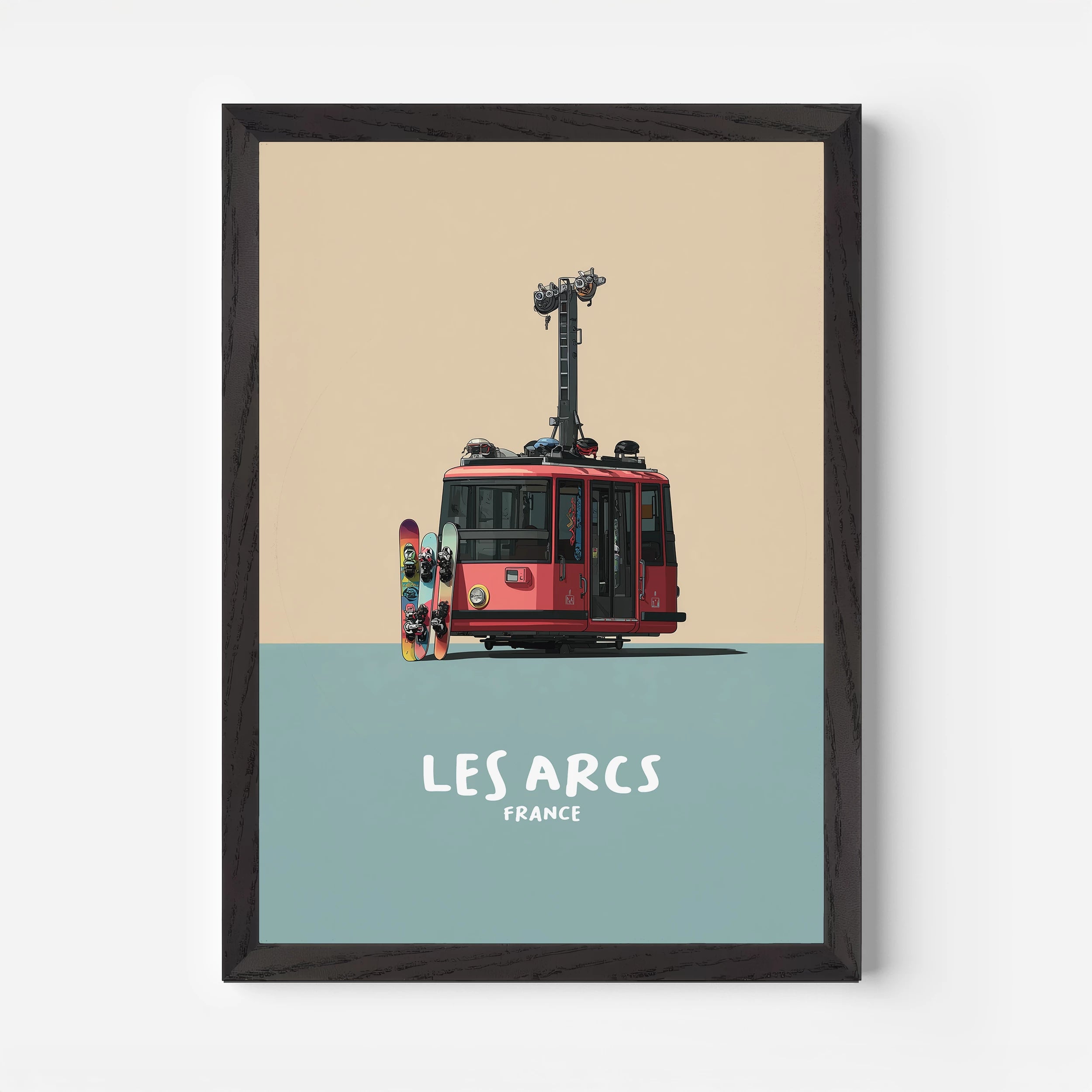 Les Arcs France Europe Travel Poster