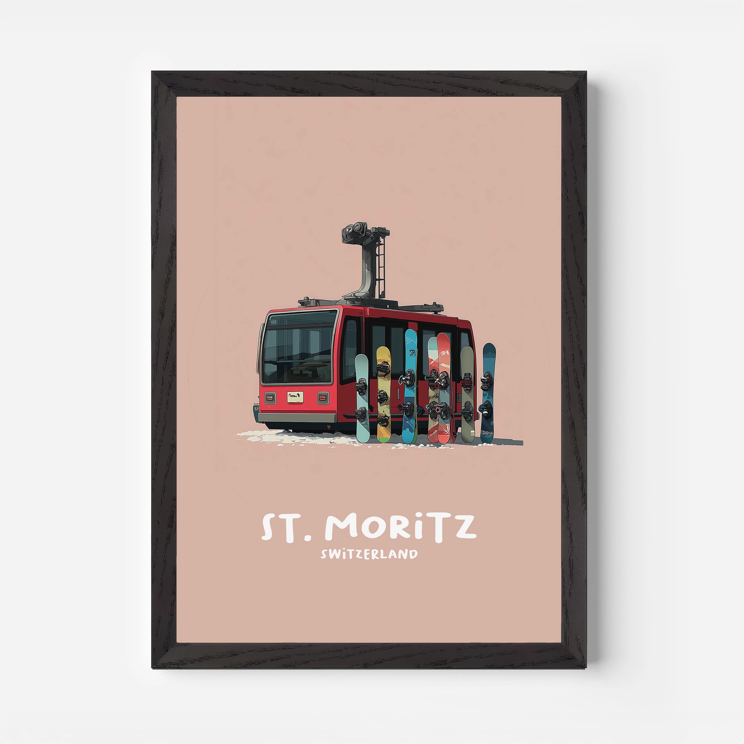 St. Moritz Switzerland Europe Travel Poster