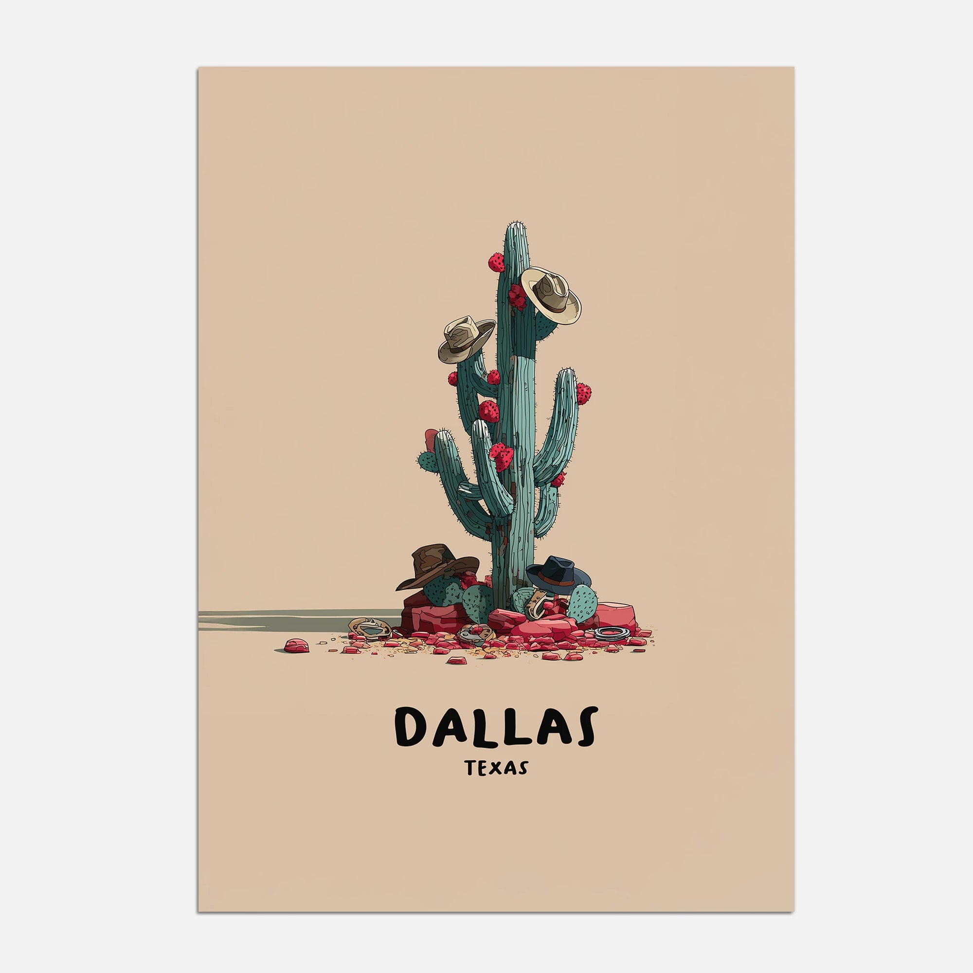 Dallas Texas USA Travel Poster