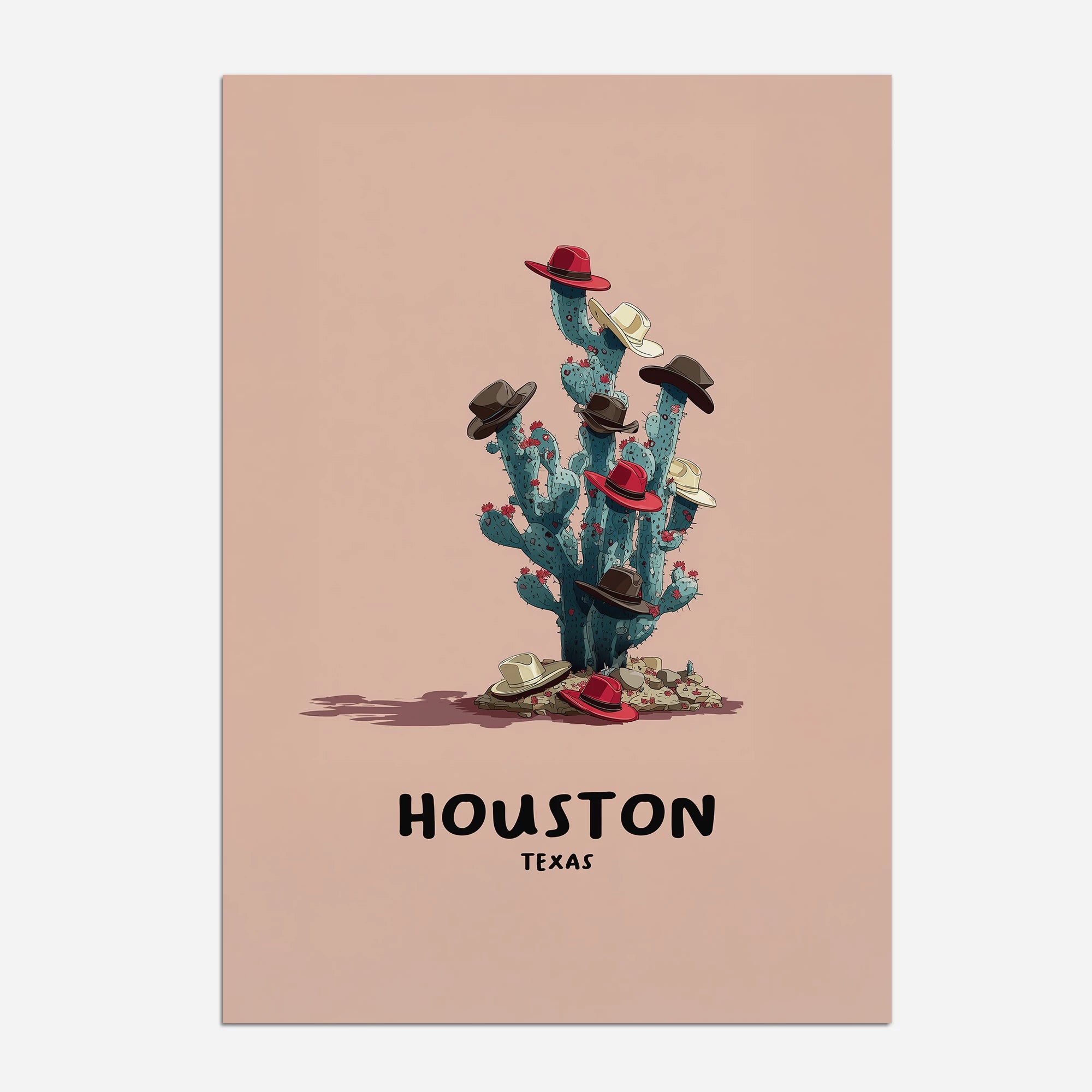 Houston Texas USA Travel Poster