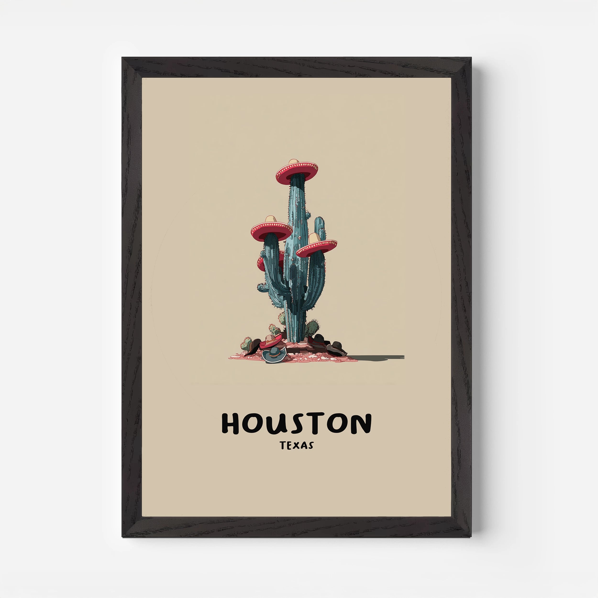 Houston Texas USA Travel Poster