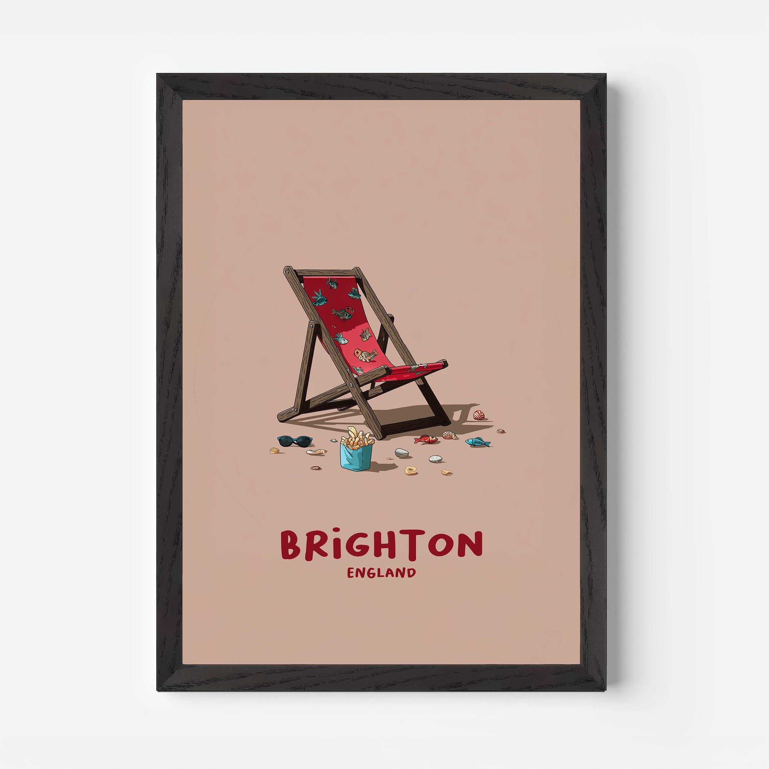 Brighton England Travel Poster