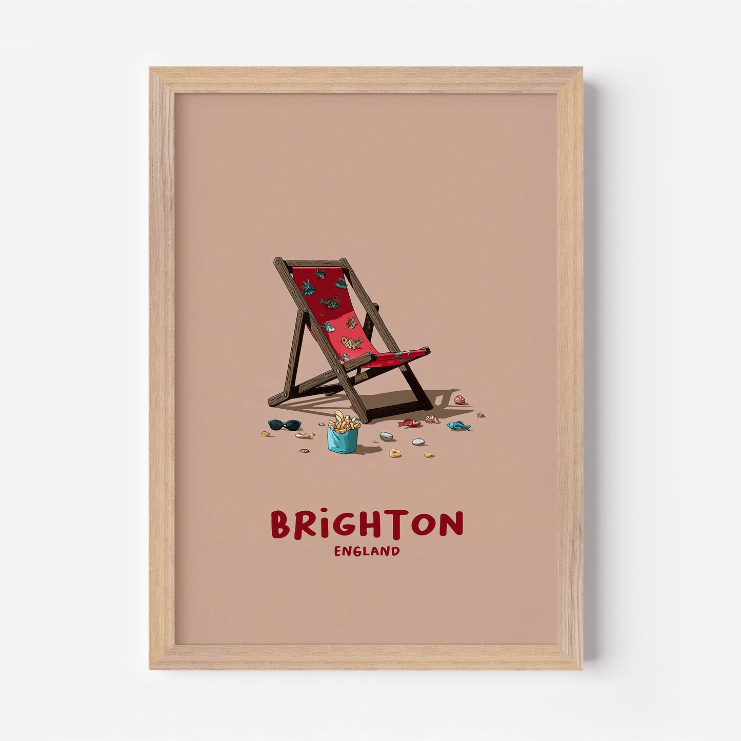 Brighton England Travel Poster