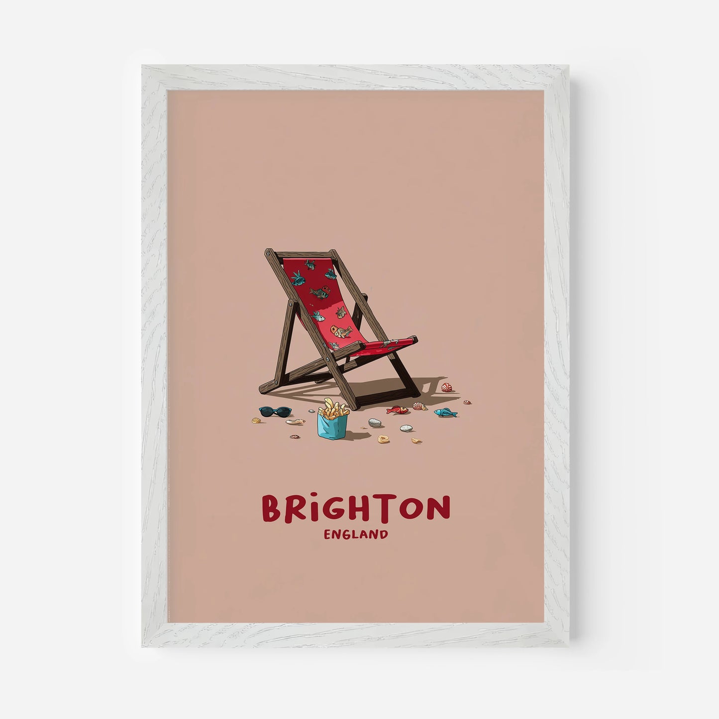 Brighton England Travel Poster