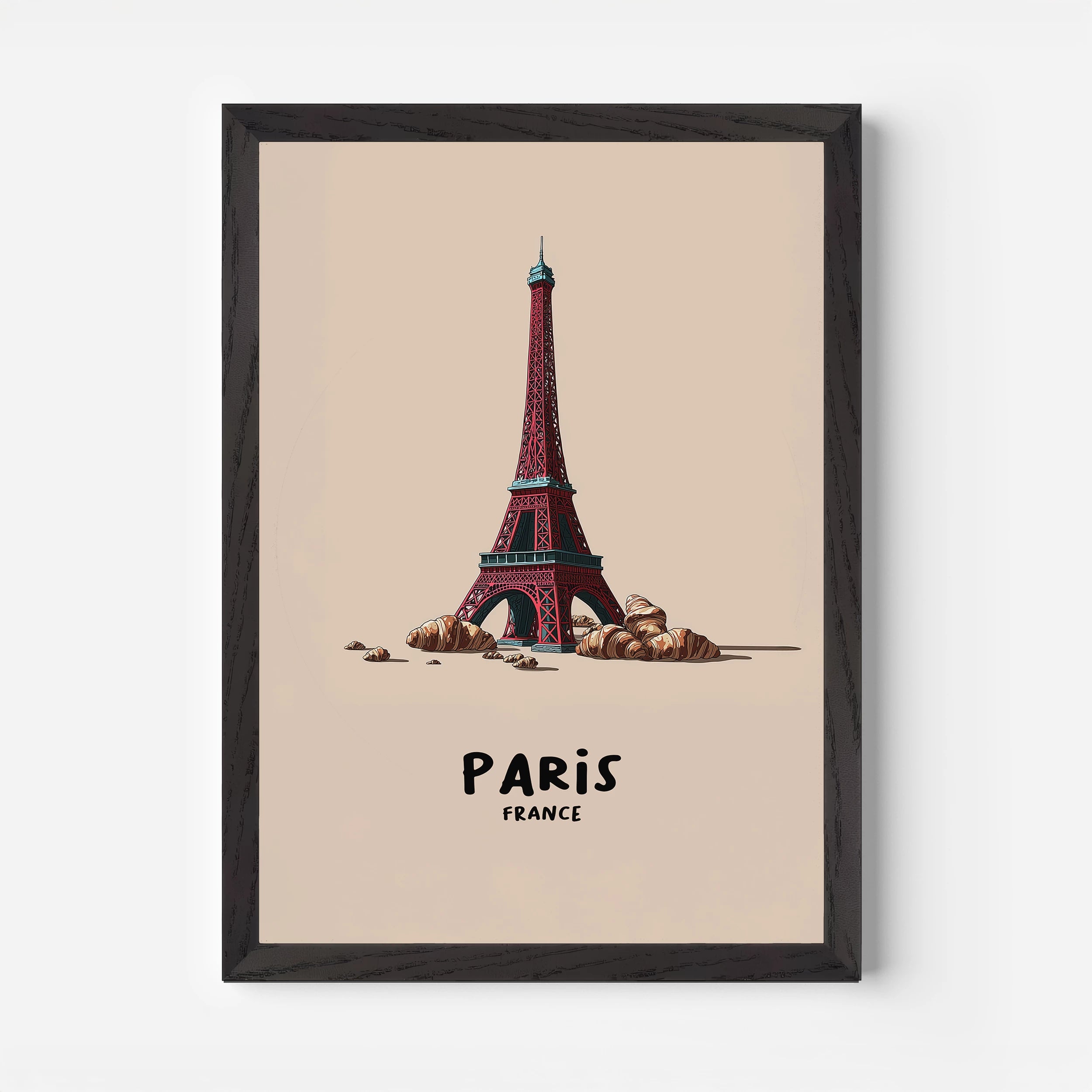 Eiffel Tower Paris France Europe Travel Poster