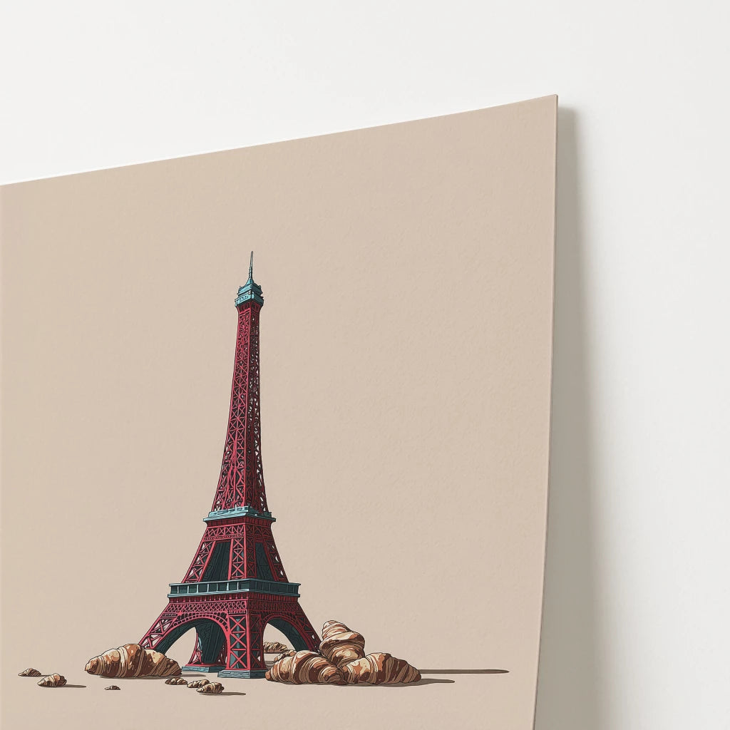Eiffel Tower Paris France Europe Travel Poster
