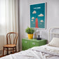 Empire State Building New York USA Travel Poster