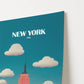 Empire State Building New York USA Travel Poster