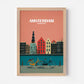 Amsterdam Netherlands Europe Travel Poster