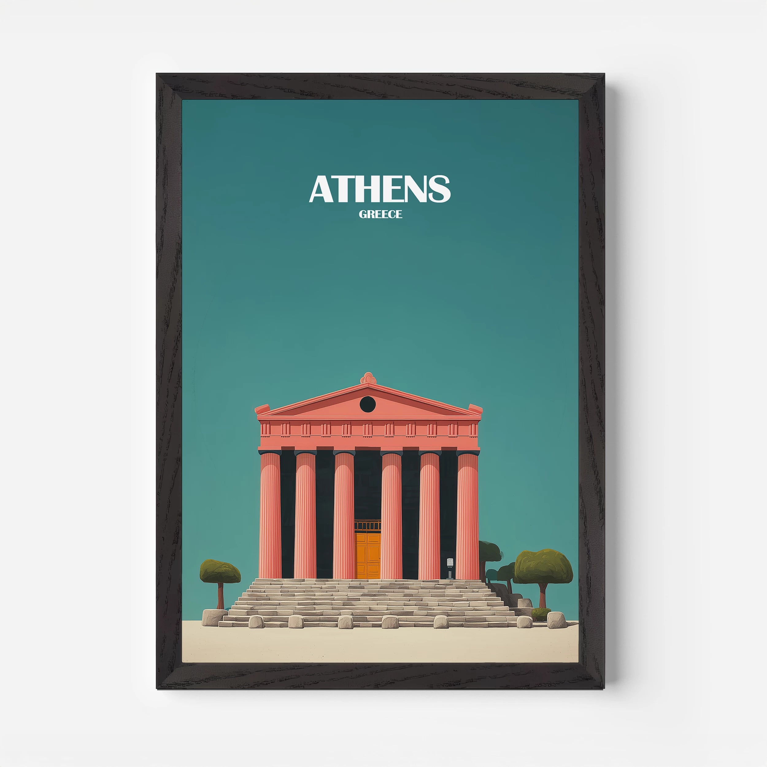Athens Greece Europe Travel Poster
