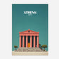 Athens Greece Europe Travel Poster