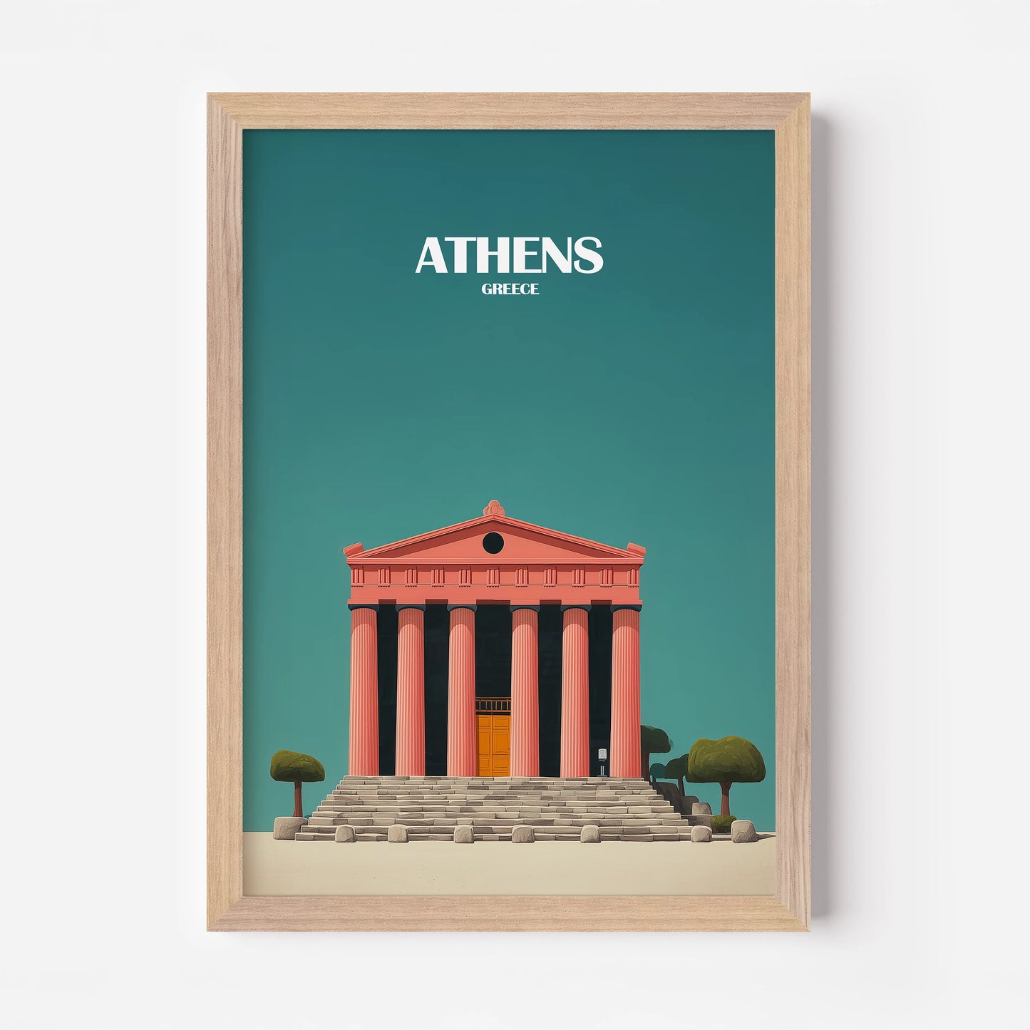 Athens Greece Europe Travel Poster