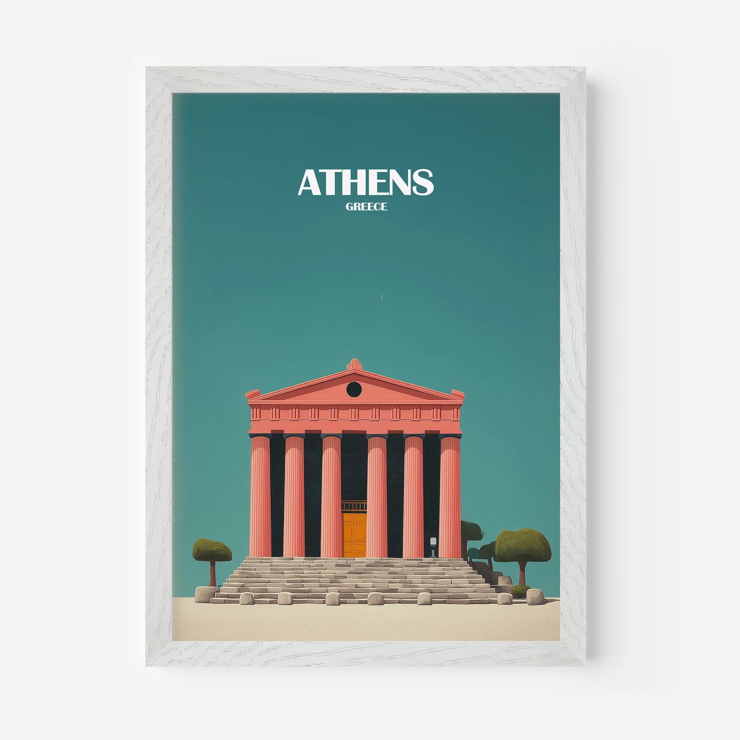 Athens Greece Europe Travel Poster