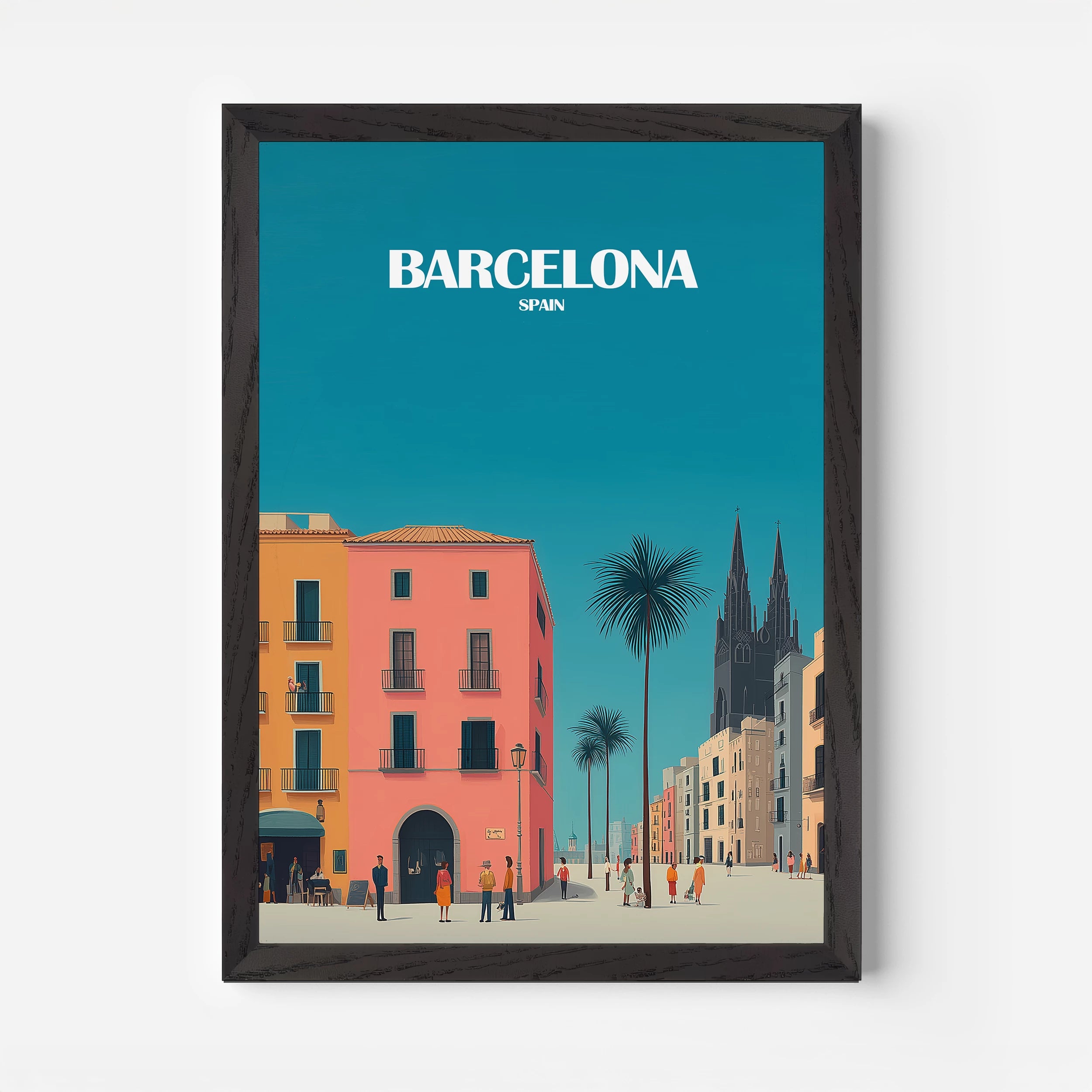 Barcelona Spain Europe Travel Poster