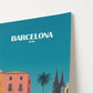 Barcelona Spain Europe Travel Poster