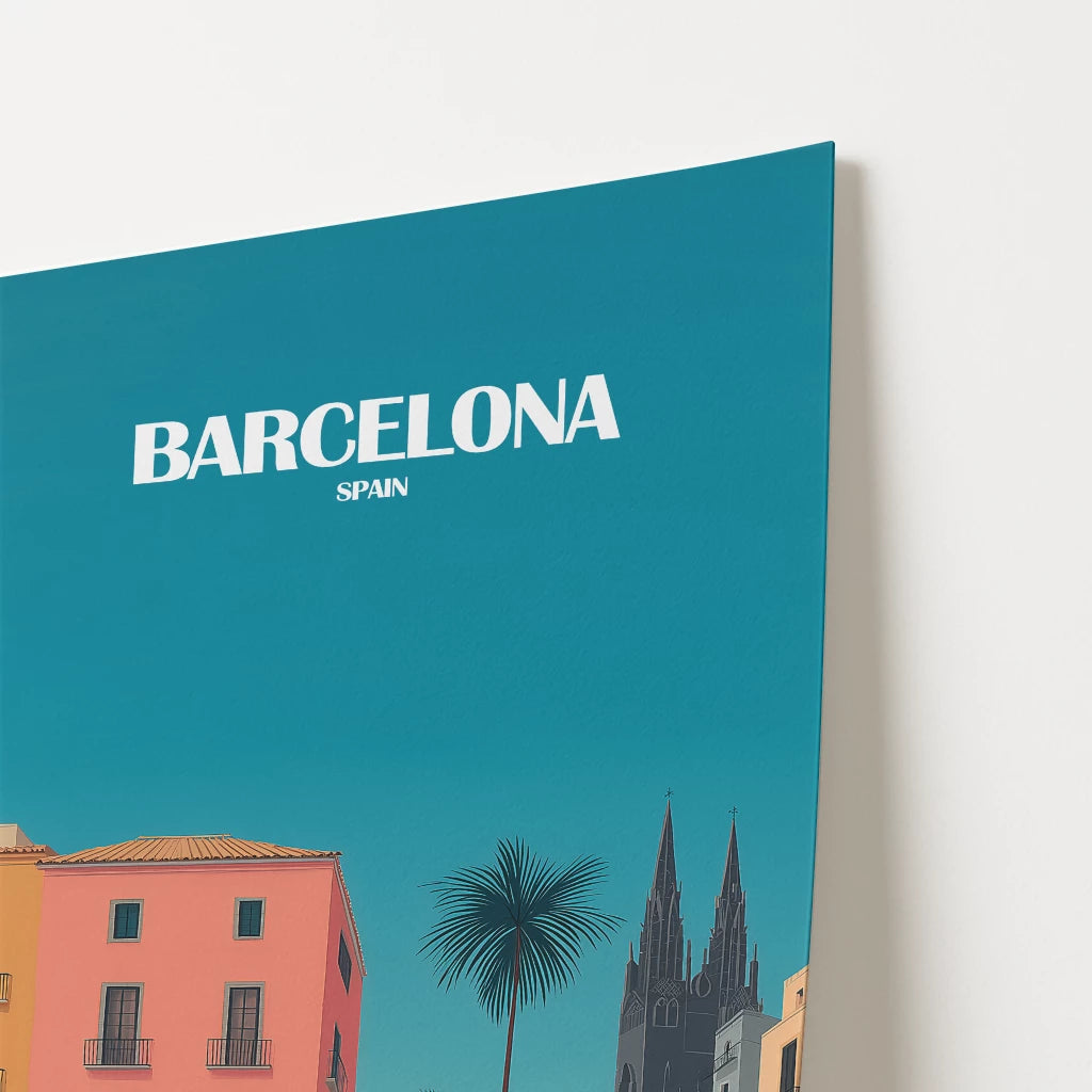 Barcelona Spain Europe Travel Poster