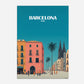 Barcelona Spain Europe Travel Poster