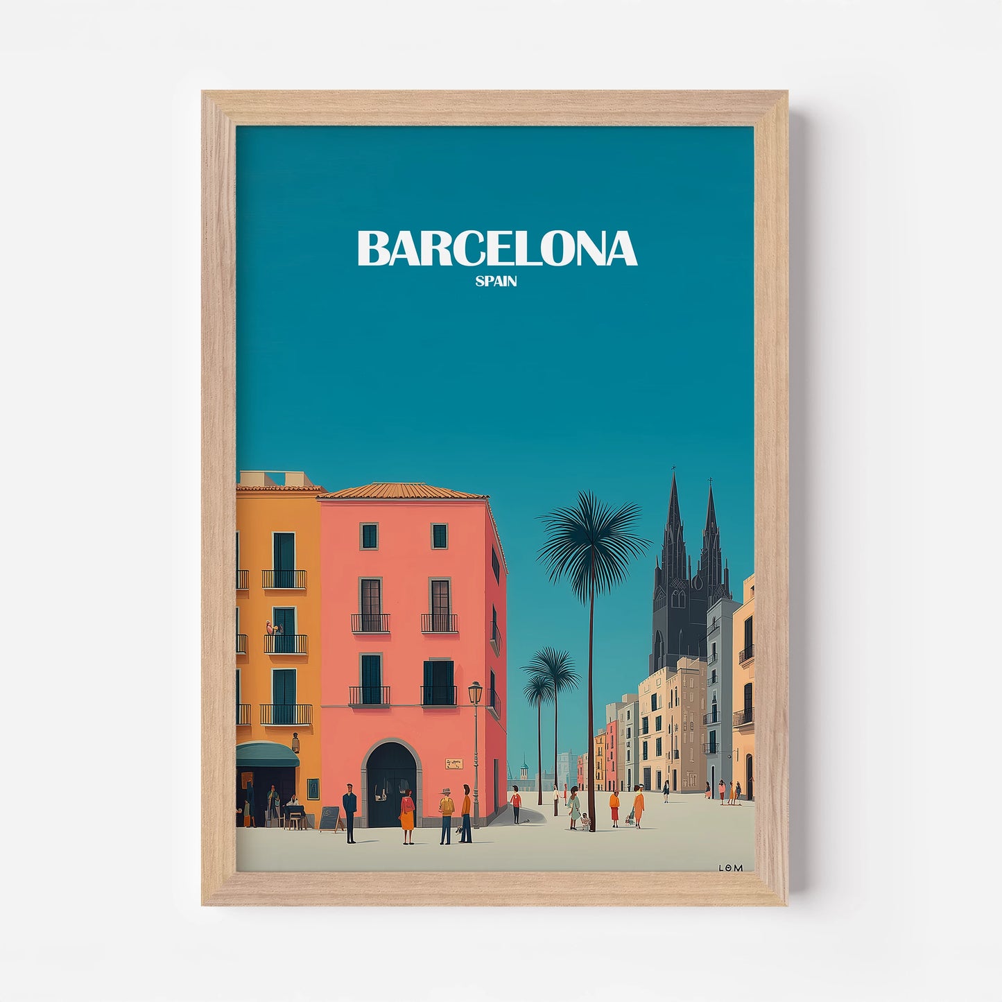 Barcelona Spain Europe Travel Poster