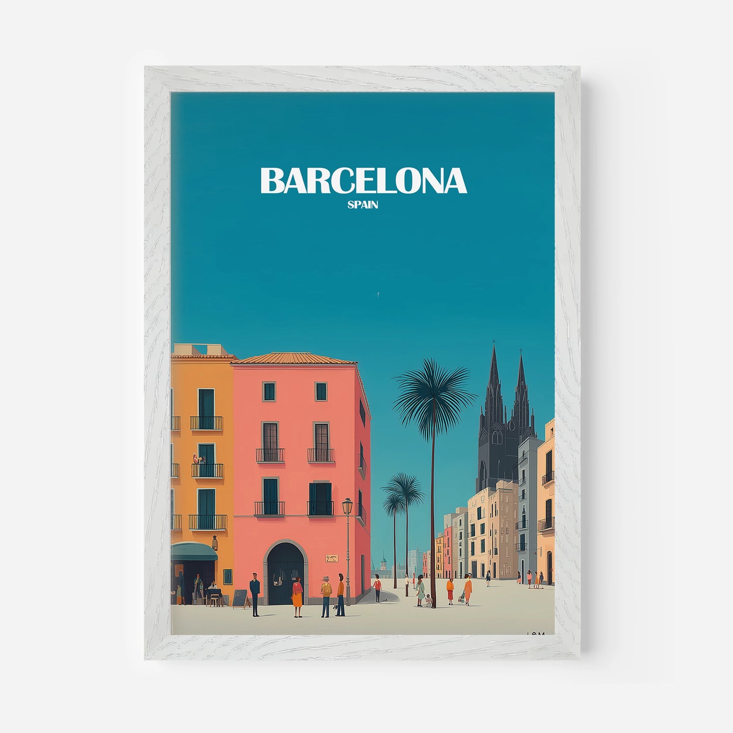 Barcelona Spain Europe Travel Poster