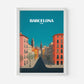 Barcelona Spain Europe Travel Poster