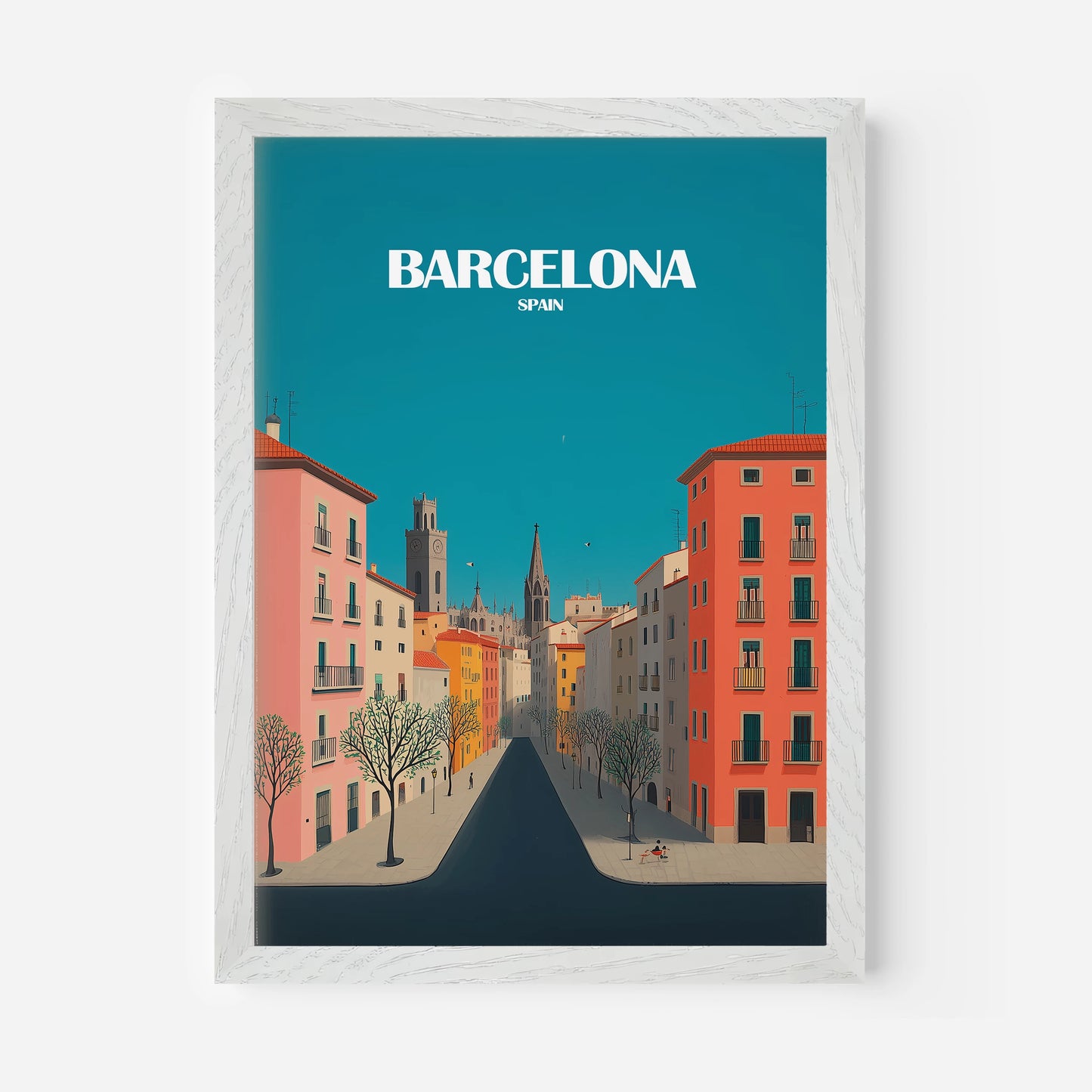 Barcelona Spain Europe Travel Poster