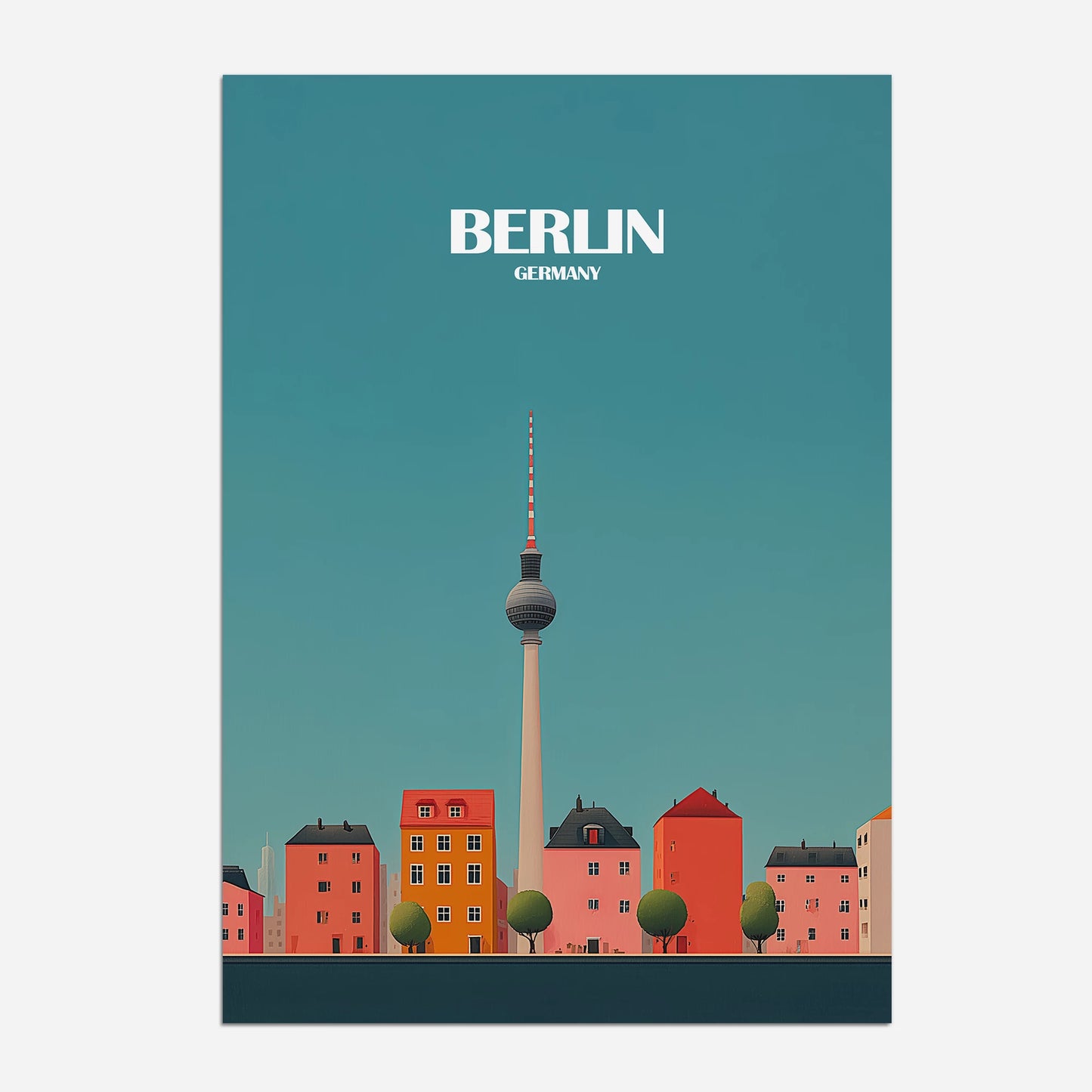 Berlin Germany Europe Travel Poster