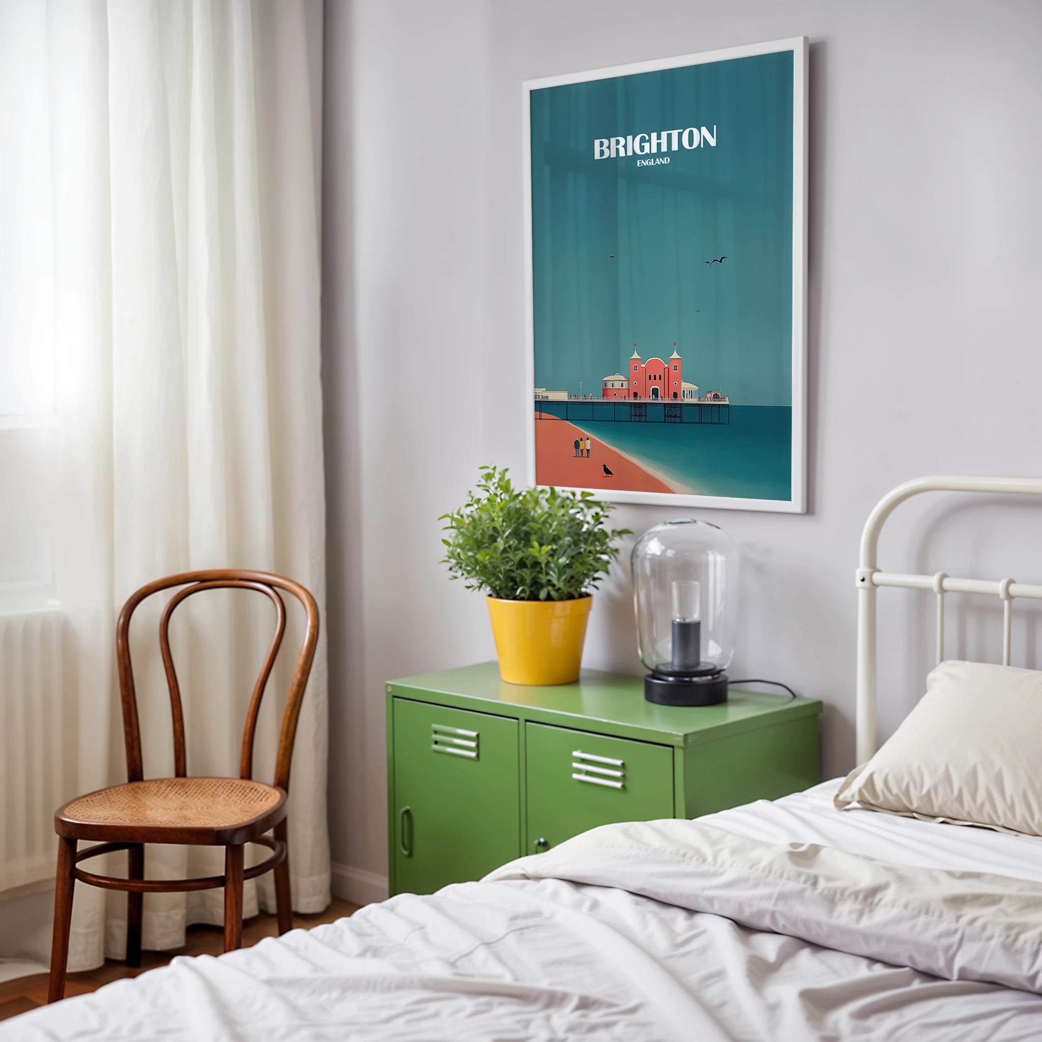 Brighton England Travel Poster