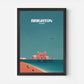 Brighton England Travel Poster