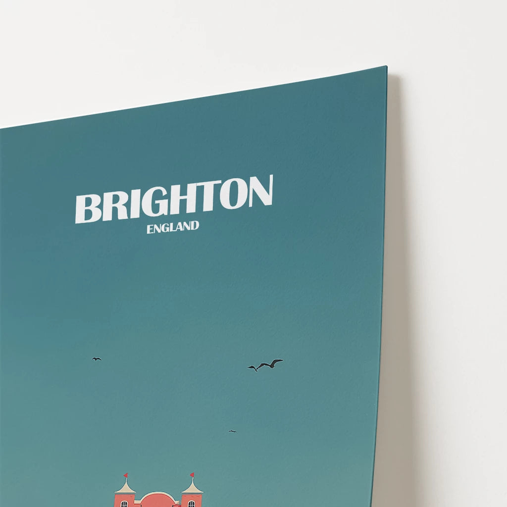 Brighton England Travel Poster